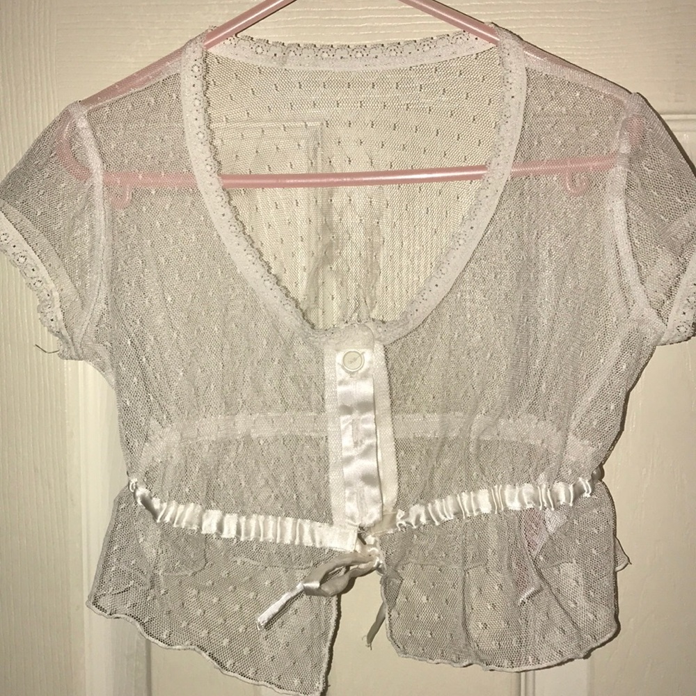 Girls Lace Cardigan Size 4/5